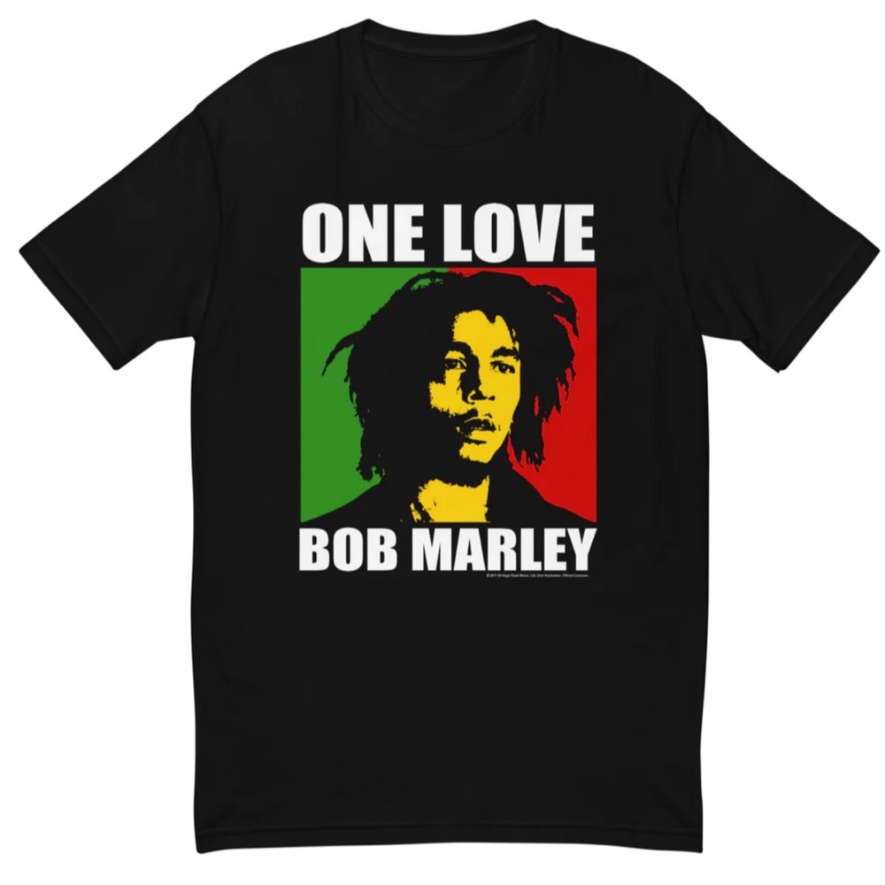 BOB MARLEY ONE LOVE LICENSED MERCHANDISE TEE ♠️NEW WITH TAGS♣️